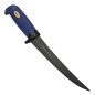 Preview: MARTTIINI Oy Filleting Knife "Martef Filleting Knife 15" Handle blue Leather sheath